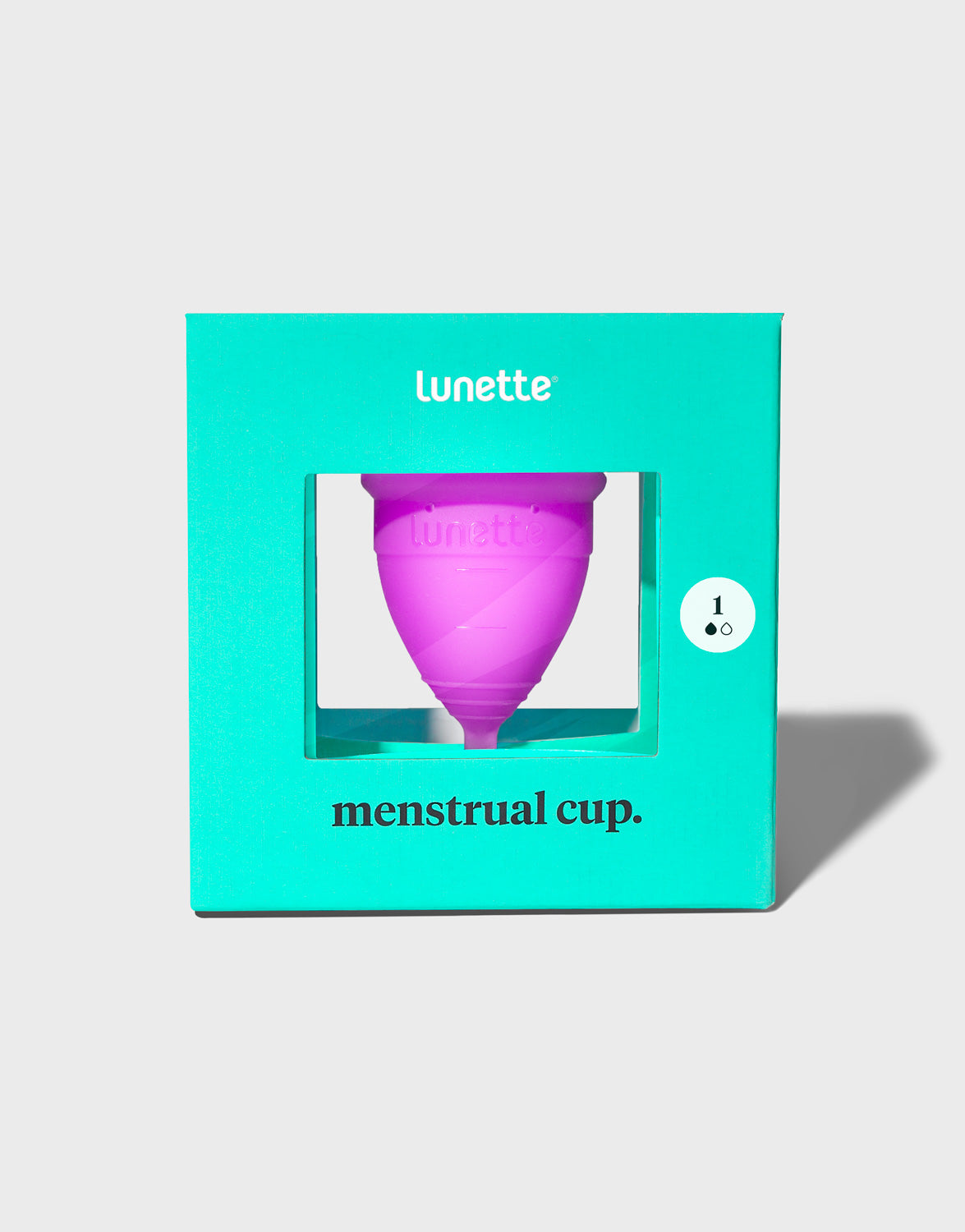 Lunette menstrual cup.