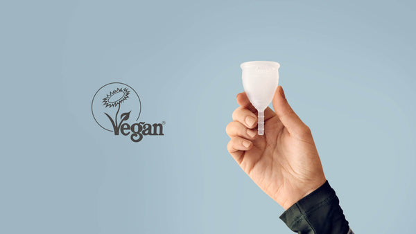 Lunette menstrual cup is registered with the Vegan Society!