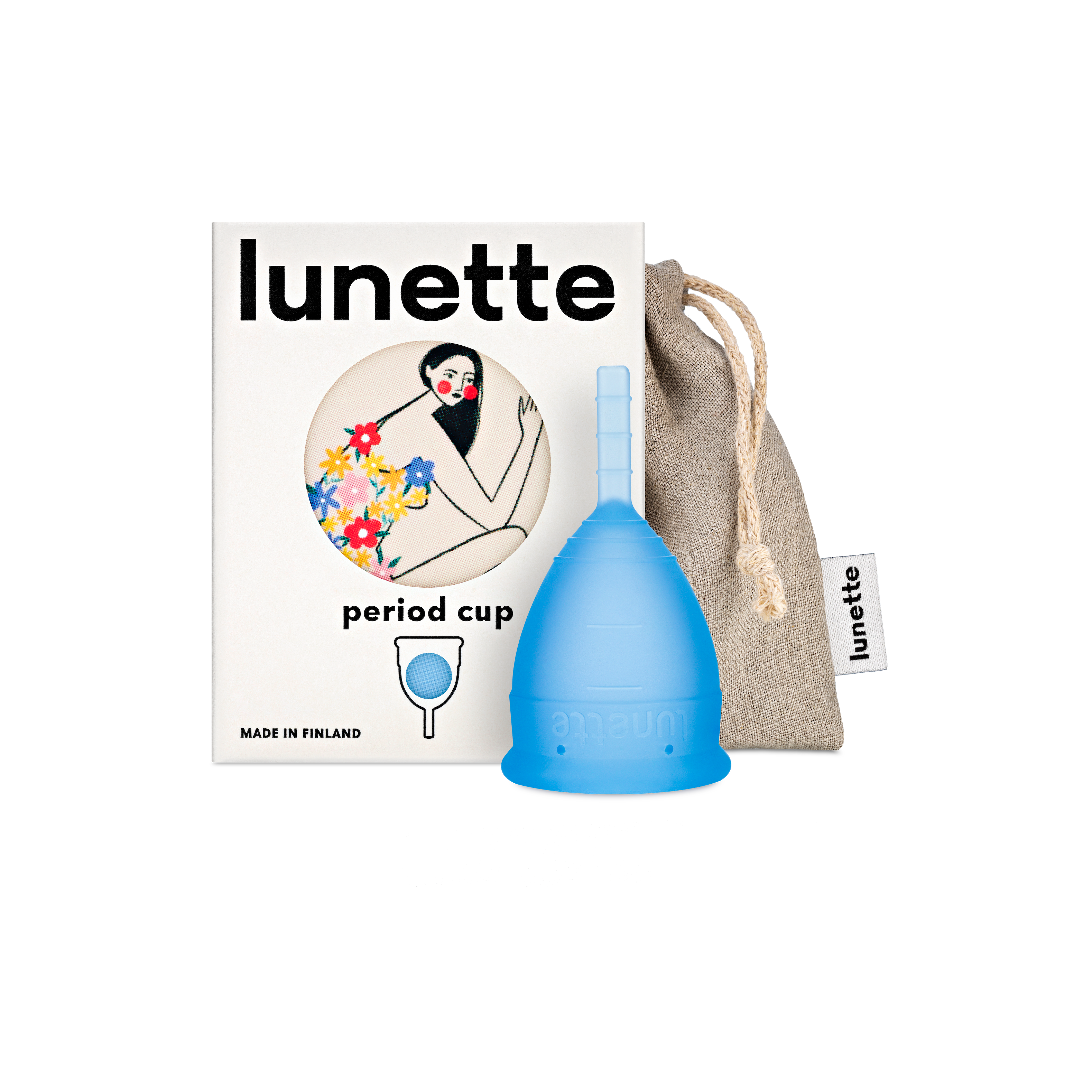 Lunette Period Cup Blue Size 1&2