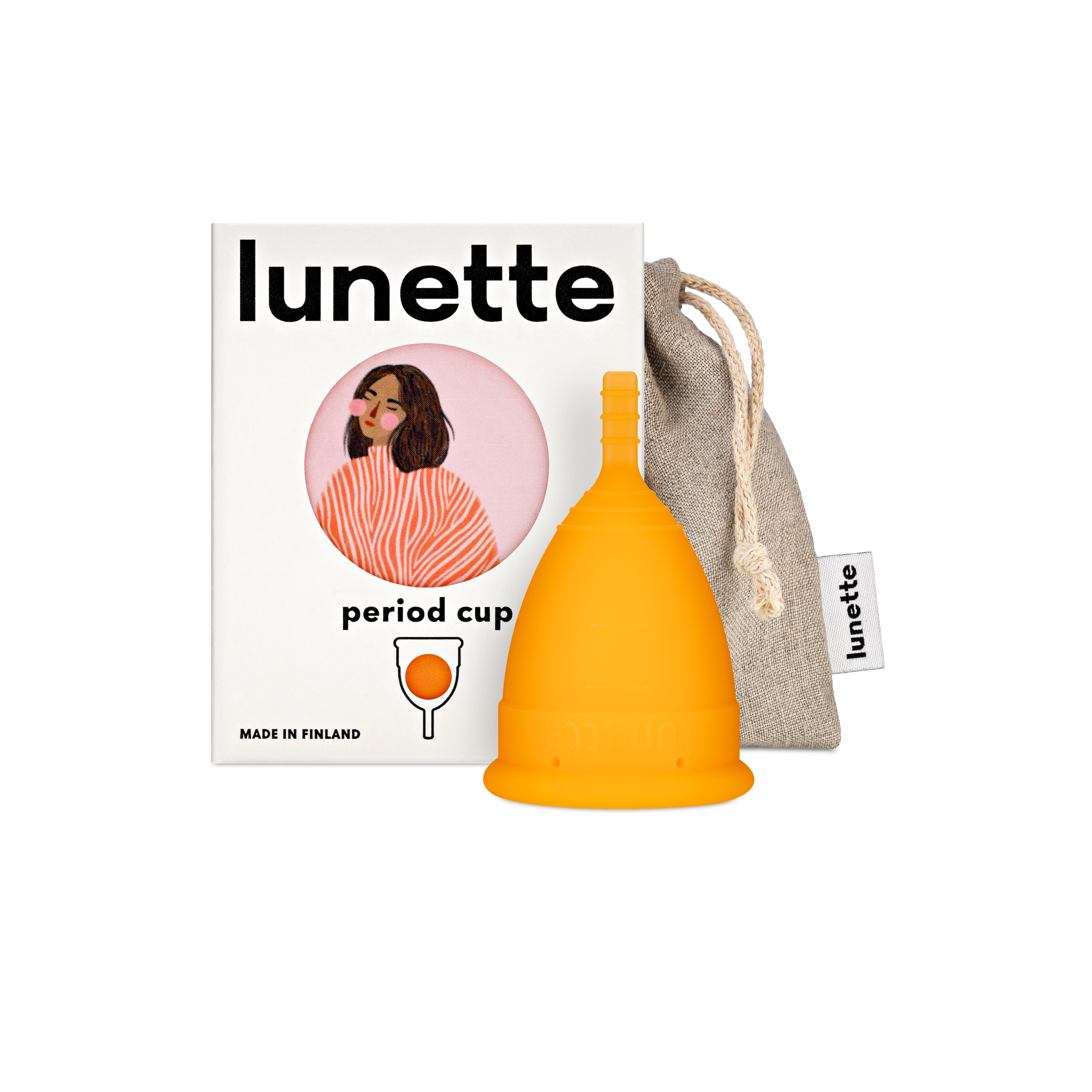 Lunette Period Cup Orange Size 1&2