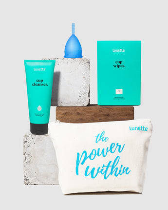 Lunette starter kit with 1 menstrual cup.