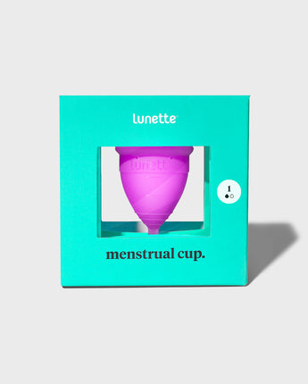 Lunette menstrual cup.